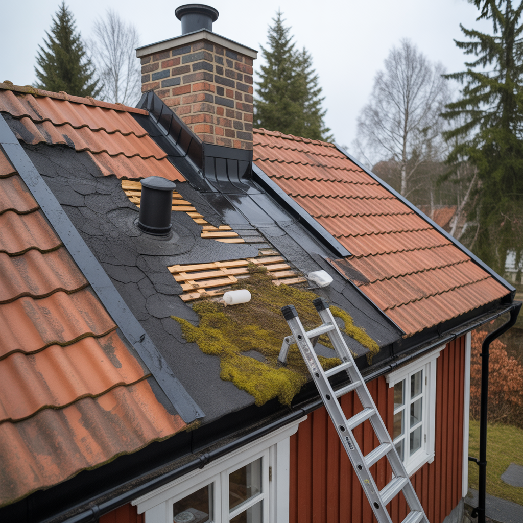 lackage runt takgenomforingar felsokning och atgarder