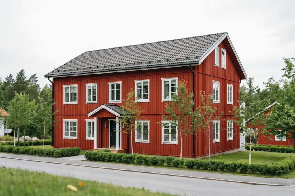 taktv tt och algbehandling av betongpannor p villa i kronoparken v rmland
